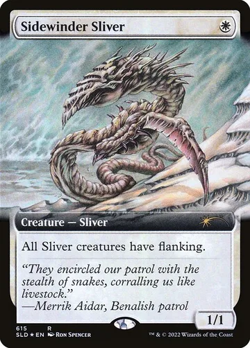 Sidewinder Sliver 615, carta de Magic: The Gathering de Secret Lair Drop