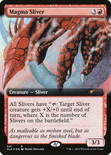 Magma Sliver 641, carta de Magic: The Gathering de Secret Lair Drop