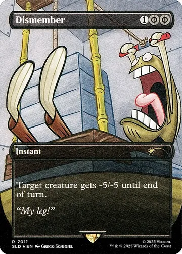 Dismember 7011, carta de Magic: The Gathering de Secret Lair Drop