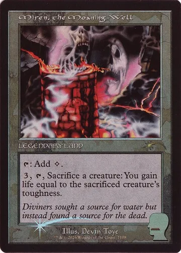 Miren, the Moaning Well 7108, carta de Magic: The Gathering de Secret Lair Drop
