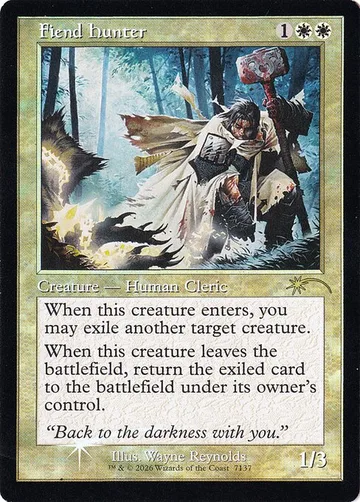 Fiend Hunter 7137, carta de Magic: The Gathering de Secret Lair Drop
