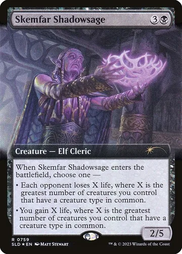 Skemfar Shadowsage 759, carta de Magic: The Gathering de Secret Lair Drop