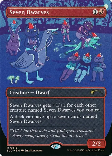Seven Dwarves 816, carta de Magic: The Gathering de Secret Lair Drop
