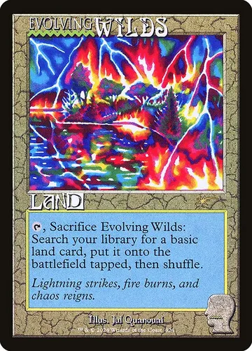 Evolving Wilds 824, carta de Magic: The Gathering de Secret Lair Drop