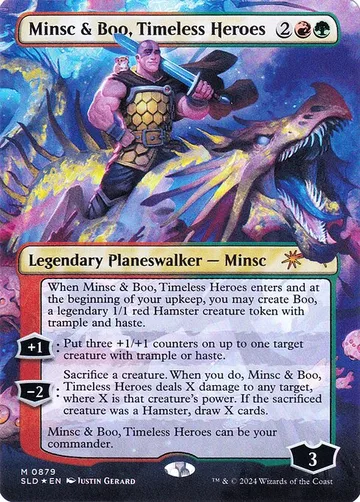 Minsc & Boo, Timeless Heroes 879, carta de Magic: The Gathering de Secret Lair Drop