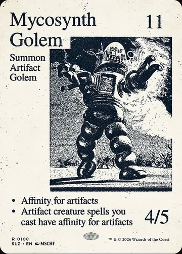 Mycosynth Golem 108, carta de Magic: The Gathering de The Zeta Set