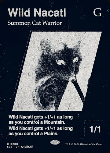 Wild Nacatl 208, carta de Magic: The Gathering de The Zeta Set