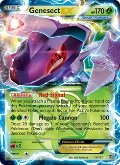 Genesect-EX 11/101, carta de Pokémon de Plasma Blast