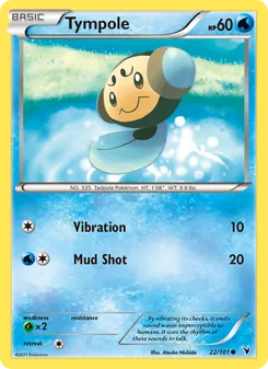 Tympole 22/101, carta de Pokémon de Nobles Victorias