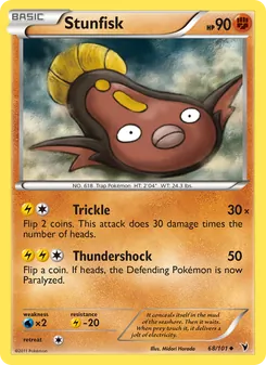 Stunfisk 68/101, carta de Pokémon de Nobles Victorias