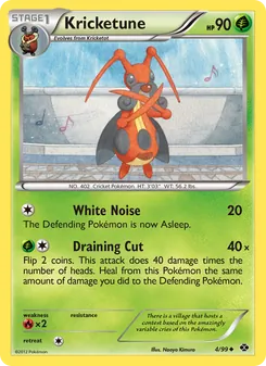 Kricketune 4/99, carta de Pokémon de Próximos Destinos
