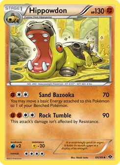 Hippowdon 66/99, carta de Pokémon de Próximos Destinos
