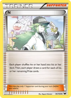 N 96/108, carta de Pokémon de Oscuros Exploradores