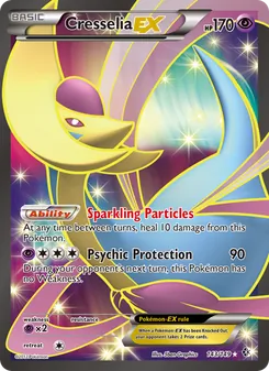 Cresselia-EX 143/149, carta de Pokémon de Fronteras Cruzadas