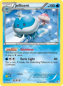 Jellicent 45/149, carta de Pokémon de Fronteras Cruzadas