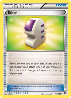 Éter 121/135, carta de Pokémon de Tormenta Plasma