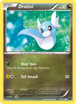 Dratini 81/116, carta de Pokémon de Glaciación Plasma