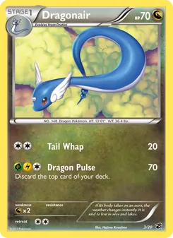 Dragonair 3/20, carta de Pokémon de Tesoro de Dragones