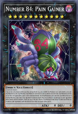 Número 84: Gainer del Dolor BLC1-151, carta de Yu-Gi-Oh! de Battles of Legend: Chapter 1