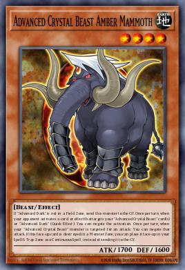 Bestia de Cristal Avanzada Mamut Ámbar BLCR-014