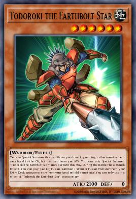 Todoroki, la Estrella Tierrarrayo BLCR-035, carta de Yu-Gi-Oh! de Battles of Legend: Crystal Revenge