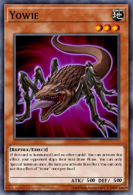 Yowie BROL-007, carta de Yu-Gi-Oh! de Brothers of Legend