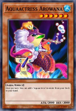 Acuactriz Arawana DLCS-092, carta de Yu-Gi-Oh! de Dragons of Legend: The Complete Series