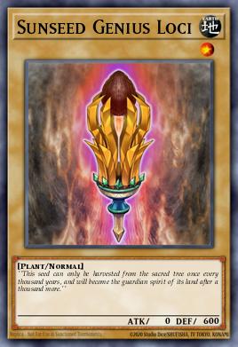 Solarsemilla Genius Loci GFTP-014, carta de Yu-Gi-Oh! de Ghosts From the Past