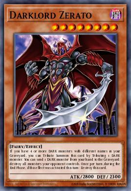 Señoroscuro Zerato GLD4-022, carta de Yu-Gi-Oh! de Gold Series 4: Pyramids Edition