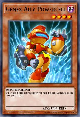 Aliado Genex Batería HA04-002, carta de Yu-Gi-Oh! de Hidden Arsenal 4: Trishula's Triumph