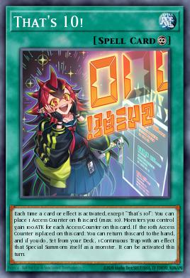 ¡Son 10! INFO-067, carta de Yu-Gi-Oh! de The Infinite Forbidden