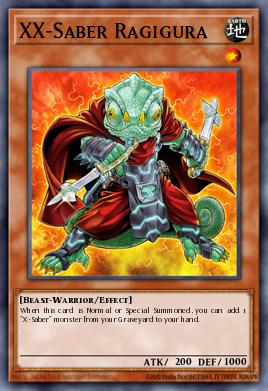 Sable-XX Ragigura L26D-X05, carta de Yu-Gi-Oh! de Legendary Modern Decks 2026