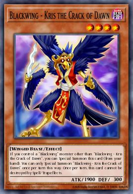 Alanegra - Kris la Madrugada L5DD-C05, carta de Yu-Gi-Oh! de Legendary 5D's Decks