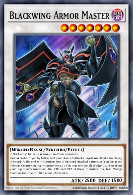 Amo de Armaduras Alanegra L5DD-C27, carta de Yu-Gi-Oh! de Legendary 5D's Decks