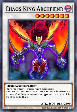 Archidemonio Rey del Caos LC5D-072, carta de Yu-Gi-Oh! de Legendary Collection 5D's Mega Pack