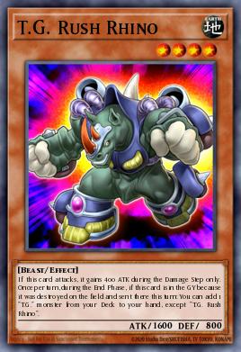 T.G. Rino Arremetedor LC5D-210, carta de Yu-Gi-Oh! de Legendary Collection 5D's Mega Pack