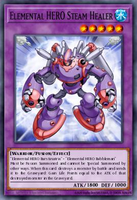 HÉROE Elemental Steam Healer LCGX-051, carta de Yu-Gi-Oh! de Legendary Collection 2: The Duel Academy Years Mega Pack