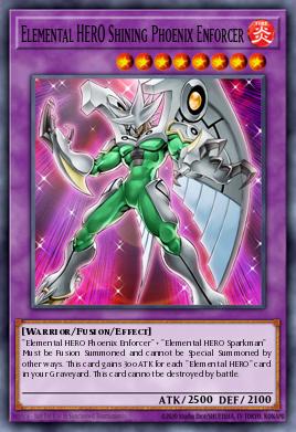 HÉROE Elemental Phoenix Enforcer Brillante LCGX-139