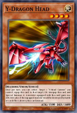 Y-Dragón Cabeza LCKC-006, carta de Yu-Gi-Oh! de Legendary Collection Kaiba Mega Pack