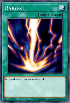 Raigeki LCYW-054, carta de Yu-Gi-Oh! de Legendary Collection 3: Yugi's World Mega Pack