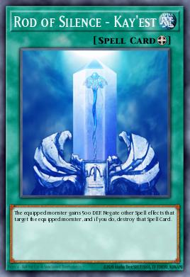 Vara de Silencio - Kay'est LCYW-140, carta de Yu-Gi-Oh! de Legendary Collection 3: Yugi's World Mega Pack