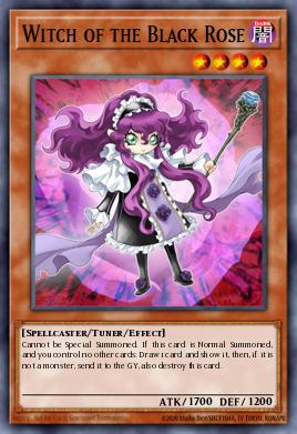 Bruja de la Rosa Negra LED4-030