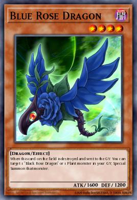 Dragón de la Rosa Azul LED4-031