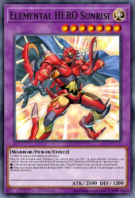HÉROE Elemental Amanecer LED6-012, carta de Yu-Gi-Oh! de Legendary Duelists: Magical Hero