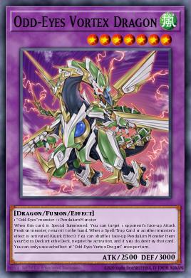 Dragón Vórtice de Ojos Anómalos LEDD-C27, carta de Yu-Gi-Oh! de Legendary Dragon Decks
