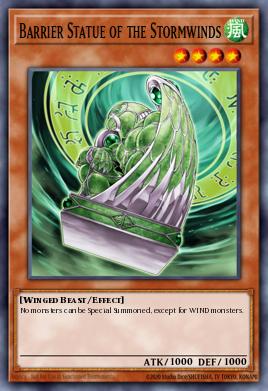 Estatua-Barrera de los Vientos Tormentosos MAGO-114, carta de Yu-Gi-Oh! de Maximum Gold