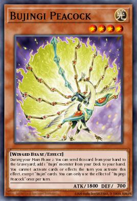 Bujingi Pavo Real MP14-208, carta de Yu-Gi-Oh! de 2014 Mega-Tin Mega Pack