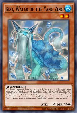 Bixi, Agua de los Yang Zing MP15-085, carta de Yu-Gi-Oh! de 2015 Mega-Tin Mega Pack