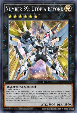 Número 39: Utopía Mayor MP15-188, carta de Yu-Gi-Oh! de 2015 Mega-Tin Mega Pack