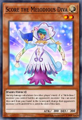 Partitura la Diva Melodiosa MP16-184, carta de Yu-Gi-Oh! de 2016 Mega-Tin Mega Pack